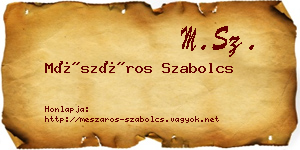 Mészáros Szabolcs névjegykártya